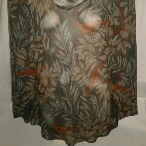 Anne Klein Sheer Long Sleeve Blouse Size 10 - Picture 2 of 8